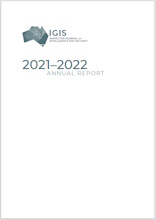 IGIS Annual Report 2021-22 Cover